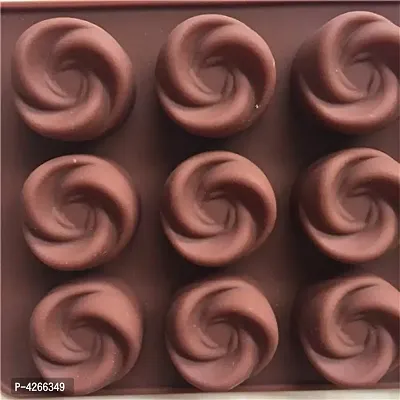 Silicone Almond and Rose Shape Chocolate Making Mould Combo Set of 2-thumb3