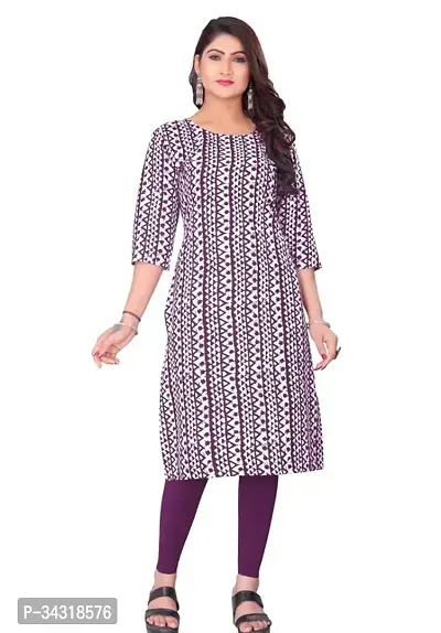 Fancy Crepe Printed Kurtas For Women-thumb0