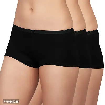 Buy Kalyani Mid Rise Boyshorts Panties Pack of 3