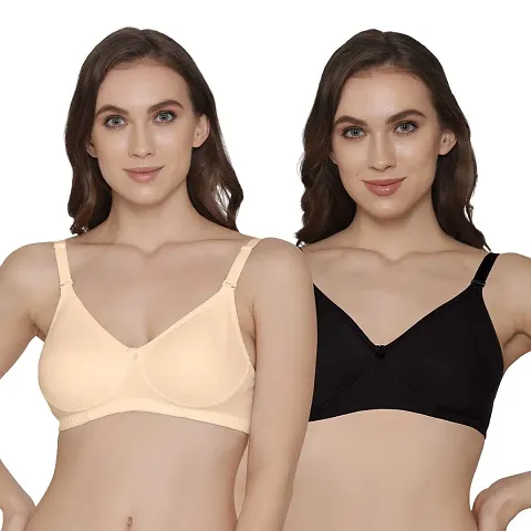Buy Featherline Perfect Fitted Poly Cotton Non-Padded Seamless Full  Coverage Women's Minimizer Bra Online In India At Discounted Prices
