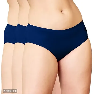 Buy Kalyani Mid Rise Bikini Panties Pack of 3, Panties for Women Combo  Pack, Size - L