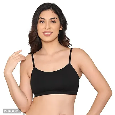 Buy Kalyani Women's Cotton Non-Padded Wire Free Beginners Bra (KAL5033_Red  Camel Black_38B) Online In India At Discounted Prices