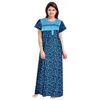 Dauina Multicoloured Cotton Printed Nightdress For Women - Pack of 2-thumb3