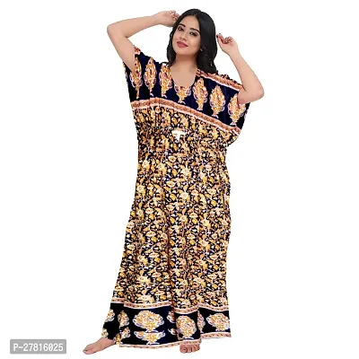 Viscironi Multicoloured Cotton Printed Nightdress For Women-thumb2