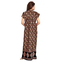 Dauina Multicoloured Cotton Printed Nightdress For Women-thumb4