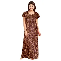 Dauina Multicoloured Cotton Printed Nightdress For Women - Pack of 2-thumb2