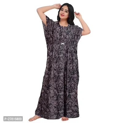 Viscironi Multicoloured Cotton Printed Nightdress For Women-thumb2