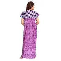 Dauina Multicoloured Cotton Printed Nightdress For Women - Pack of 2-thumb1