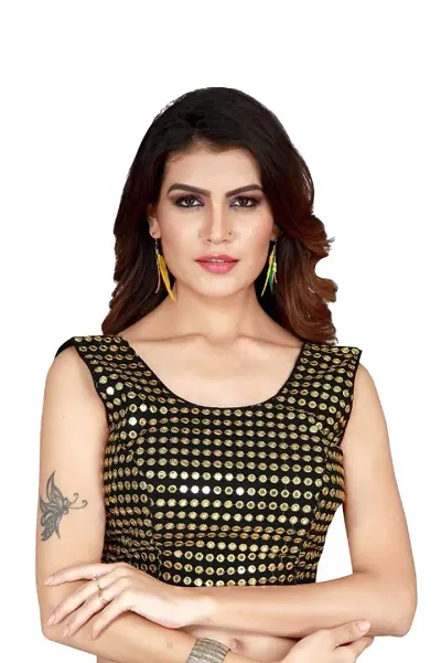 Attractive Georgette Mirror Work Stitched Blouses