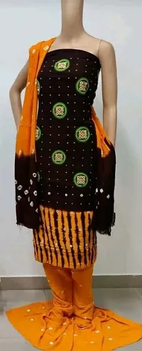 Elegant Dress Material with Dupatta For Women