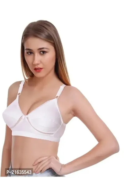 Stylish Cotton Solid Bra For Women