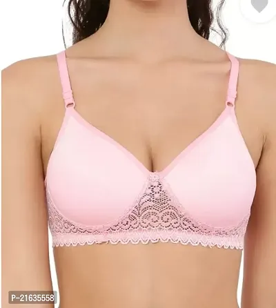 Stylish Cotton Solid Bra For Women