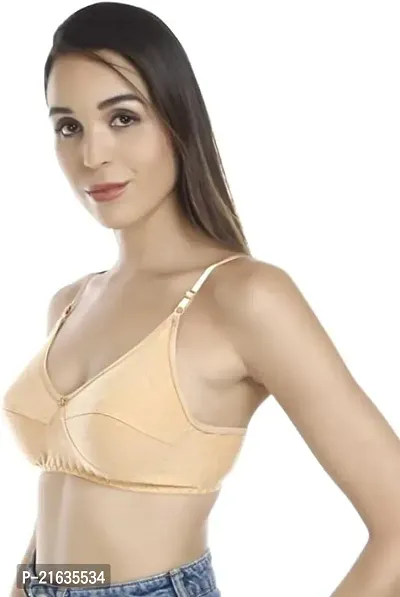 Stylish Cotton Solid Bra For Women