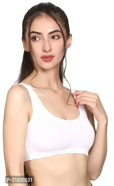 Stylish Cotton Solid Bra For Women