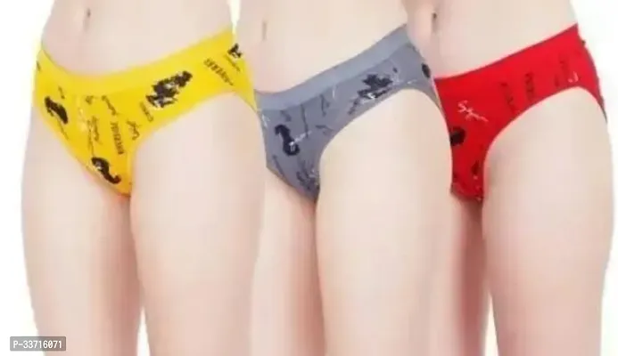 Fancy Cotton Panty Set For Women Pack of 3