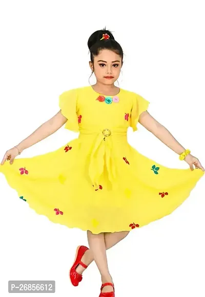 Stylish Girls Cotton Frock-thumb0