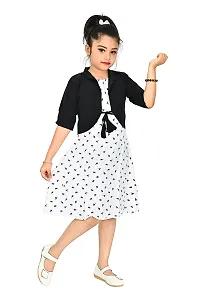 Stylish Girls Crepe Frock-thumb1