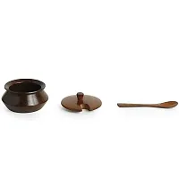 Sheesham Wooden Jars Table Top Mukhwas Container Kitchen Spice Condiment Box Supari Saunf Container Set-thumb3