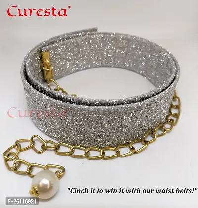 Curesta Trendy Women Belt With Adjustable Chain-thumb0