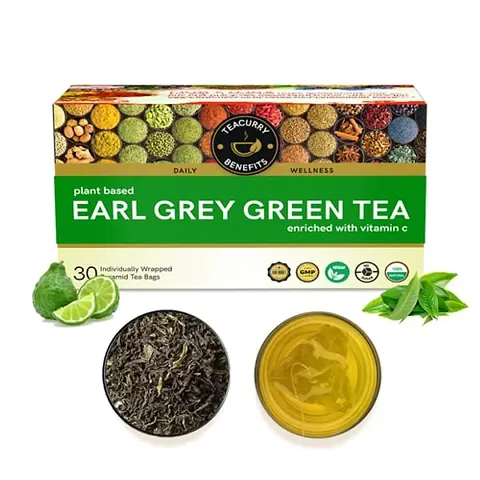 Earl Grey Green Tea-The Perfect Fusion of Grace and Health 60gm