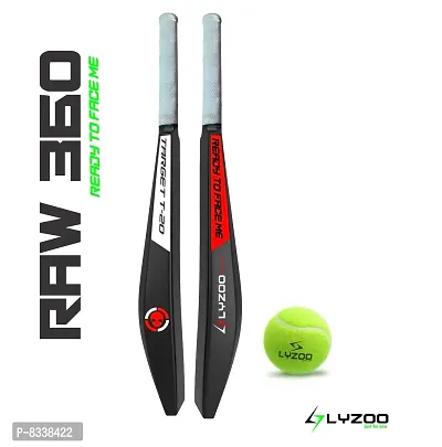Lyzoo Hard plastic Cricket Bat kit FULL Size (34x4.5) Premium PVC Cricket bat (800g) PVC/Plastic Cricket Bat  (750-800 g)-thumb5