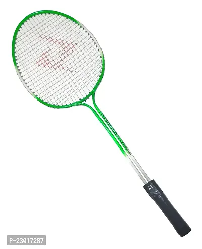 LYZOO Double Shaft Badminton Racquet Aluminium Rod Badminton With 3Pc Nylon Shuttle and 1pc Full size Badminton Nylon Net single side tape-thumb2