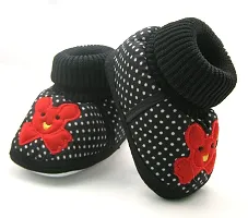 Kids Choice Baby Girls Shoes| Baby Footwear's| Ankle Booties| Infant Shoes for Newborn| First Walking Baby Shoe| 0-12 Months Age| Red Sparkle Glitter Shoes Shoes| Baby Sequin Soft Boots-thumb1