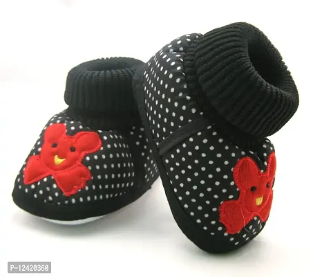 Kids Choice Baby Girls Shoes| Baby Footwear's| Ankle Booties| Infant Shoes for Newborn| First Walking Baby Shoe| 0-12 Months Age| Red Sparkle Glitter Shoes Shoes| Baby Sequin Soft Boots-thumb2