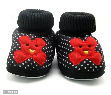 Kids Choice Baby Girls Shoes| Baby Footwear's| Ankle Booties| Infant Shoes for Newborn| First Walking Baby Shoe| 0-12 Months Age| Red Sparkle Glitter Shoes Shoes| Baby Sequin Soft Boots-thumb0