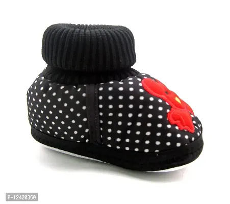 Kids Choice Baby Girls Shoes| Baby Footwear's| Ankle Booties| Infant Shoes for Newborn| First Walking Baby Shoe| 0-12 Months Age| Red Sparkle Glitter Shoes Shoes| Baby Sequin Soft Boots-thumb4