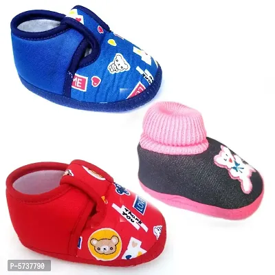 Kids Choice Soft Cotton Sole Cat Shoes for 3-12 Month's Baby Girl and Baby Boys