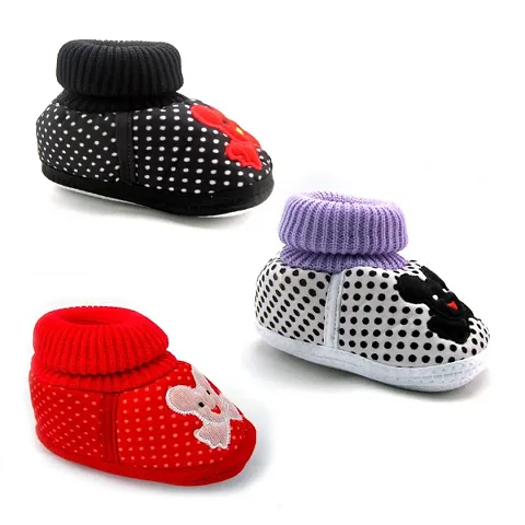 Kids Choice Soft Sole Cat Shoes for 3-12 Month's Baby Girl and Baby Boys