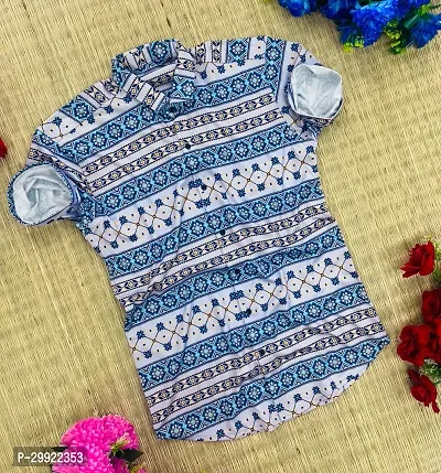 Reliable Multicoloured Cotton Lycra Printed Short Sleeves Casual Shirt For Men