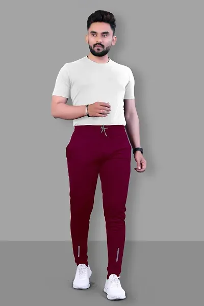 Hot Selling Polyester Blend Regular Track Pants For Men 