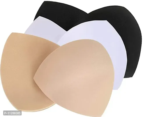 Bra Pads Inserts 3 Pairs - Sewn Edges Bra Inserts A/B， C/D， D/E