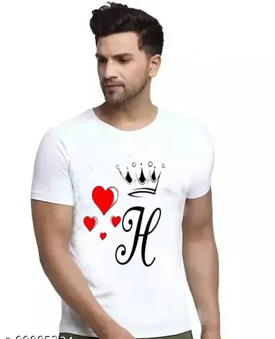 White  Stylish Graphics  Printed Round Neck T shirts For Men Regular Use