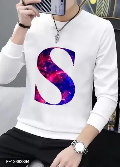 Polyester Round Neck Casual Type Regular Length Printed Men tshirt-thumb0