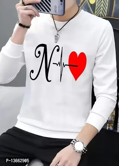 Polyester Round Neck Casual Type Regular Length Printed Men tshirt-thumb0