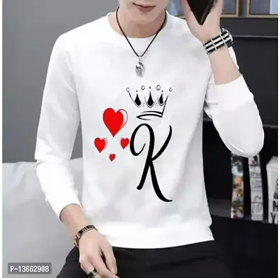 Polyester Round Neck Casual Type Regular Length Printed Men tshirt-thumb0