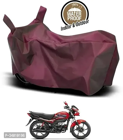 Protective Polyester Waterproof Two Wheeler Bike Cover For Hero Passion Pro I3S-thumb0