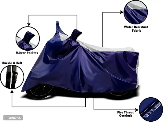 Protective Taffeta Waterproof Two Wheeler Bike Cover For Royal Enfield Bullet 500-thumb3