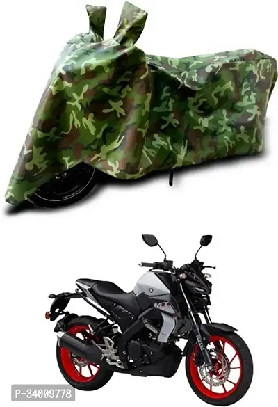 Protective Polyester Waterproof Two Wheeler Bike Cover For Yamaha Universal For Bike-thumb0