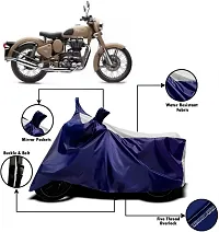 Protective Taffeta Waterproof Two Wheeler Bike Cover For Royal Enfield Bullet 500-thumb1