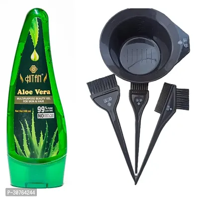 HITAN ALOE VERA GEL WITH HAIR COLORING KIT-thumb0