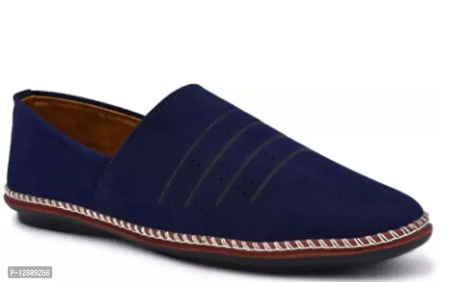 Elegant Blue Mesh  Loafers For Women