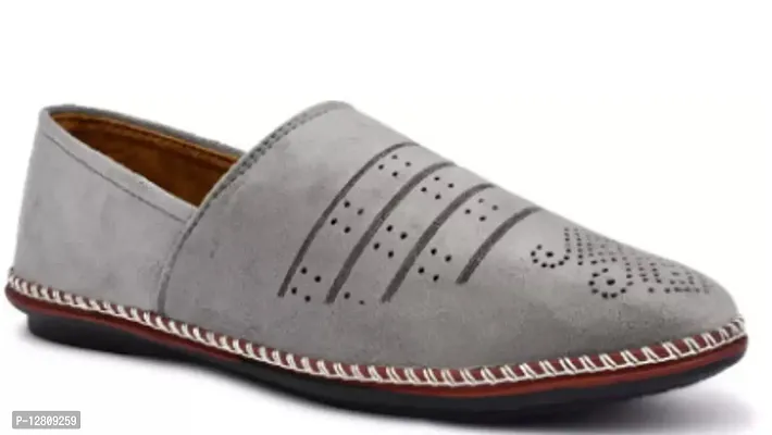 Elegant Grey Mesh  Loafers For Women-thumb0