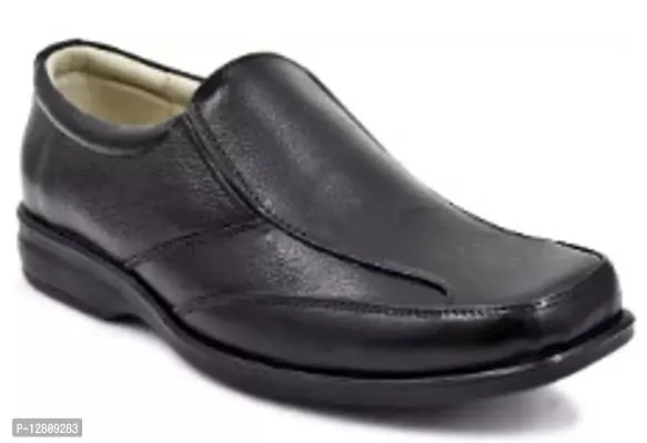 Elegant Black Faux Leather  Loafers For Women