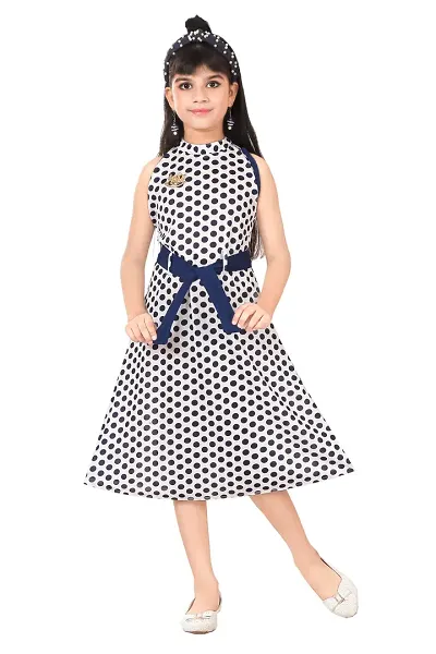 Girls Stylish Polka Frock and Dresses