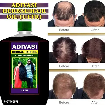 Adivasi Herbal Hair Oil 1 Ltr-thumb0