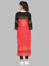 Stylish Red Rayon Printed Kurti For Women-thumb2